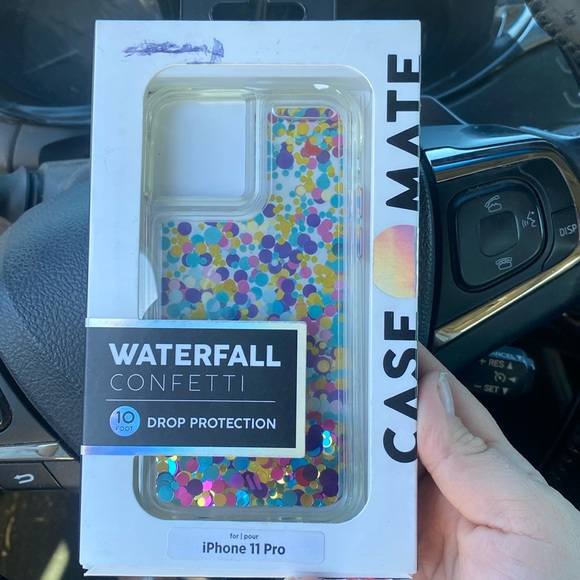 Case-Mate iPhone 11 Pro Waterfall Confetti Multicolor Phone Case Drop Protection - Picture 1 of 1